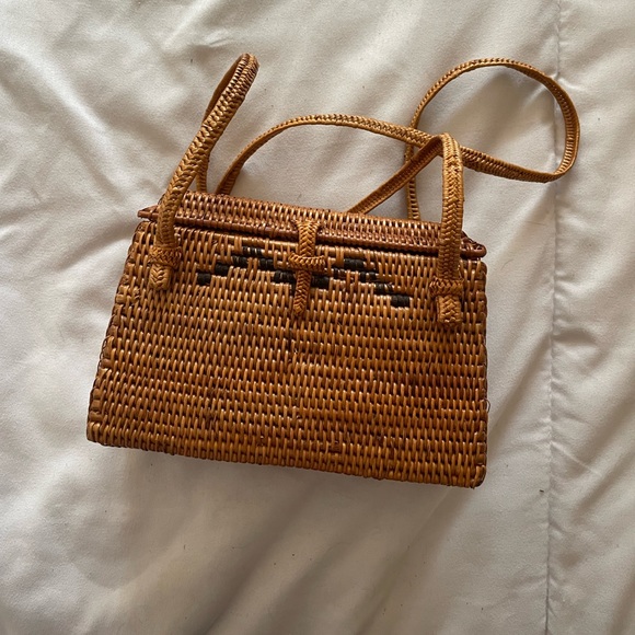 Handbags - Wicker mini purse.